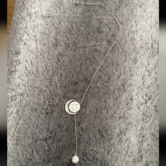 NYCJewelry Engraved To The Moon And Back Y Necklace - Picture 2 of 3
